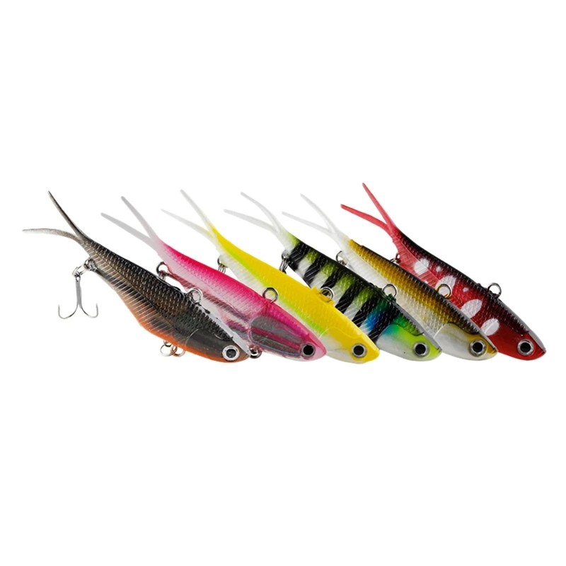 

Dropship-6Pcs/Set Fishing Lure Seawater Fishing Bait Fish Lure Soft Baits Lure Fishing Tackle Hook