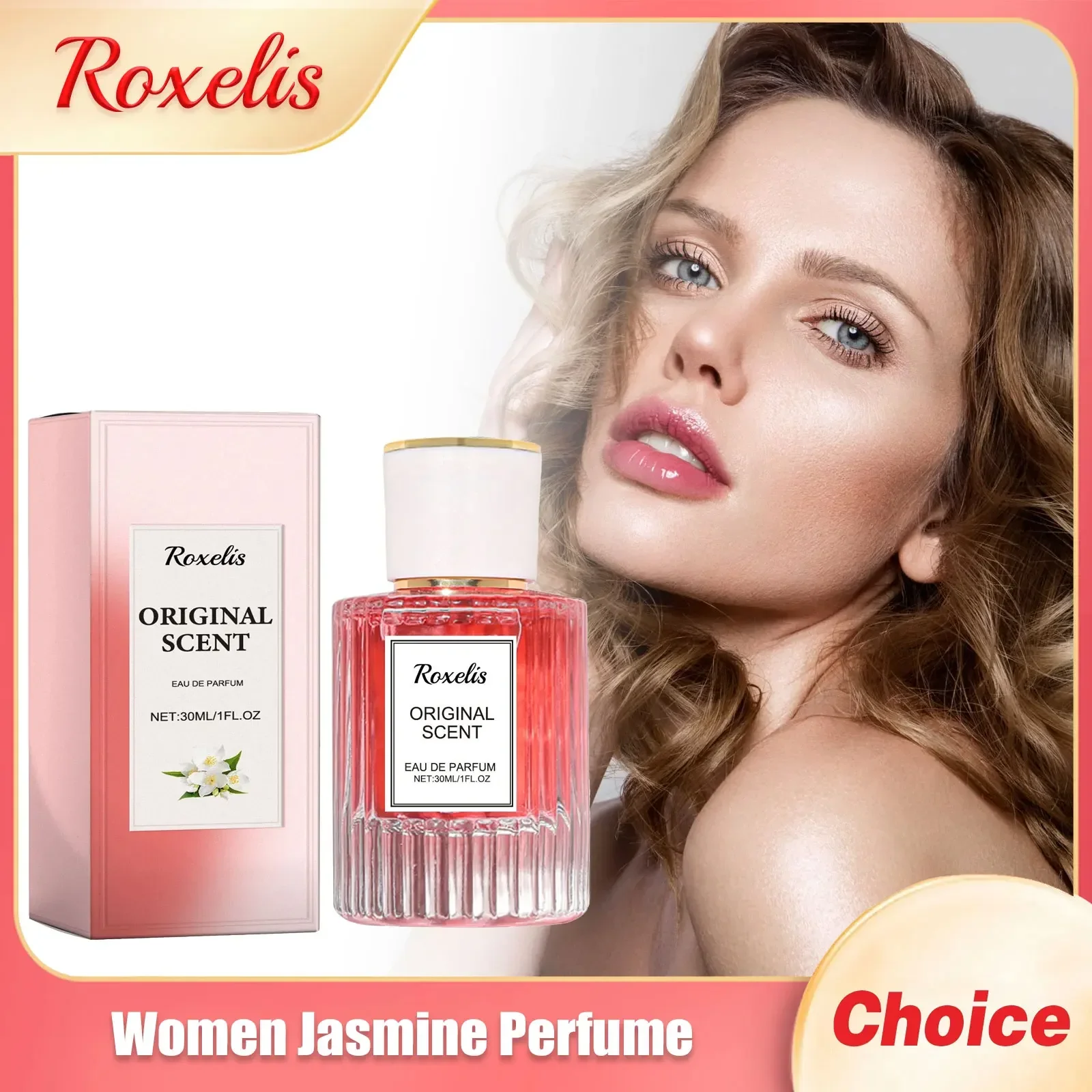 Women Jasmine Perfume Long Lasting Scent Sexy Pheromone Plant Extracts Floral Daily Dating Attracting Men Fragrance Body