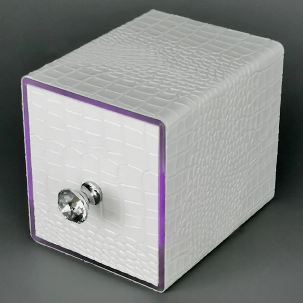 

Acrylic Convenient Leather Nail Drill Bit Holder Box Cuboid Grinding Heads Stand Rechargeable for Home Use