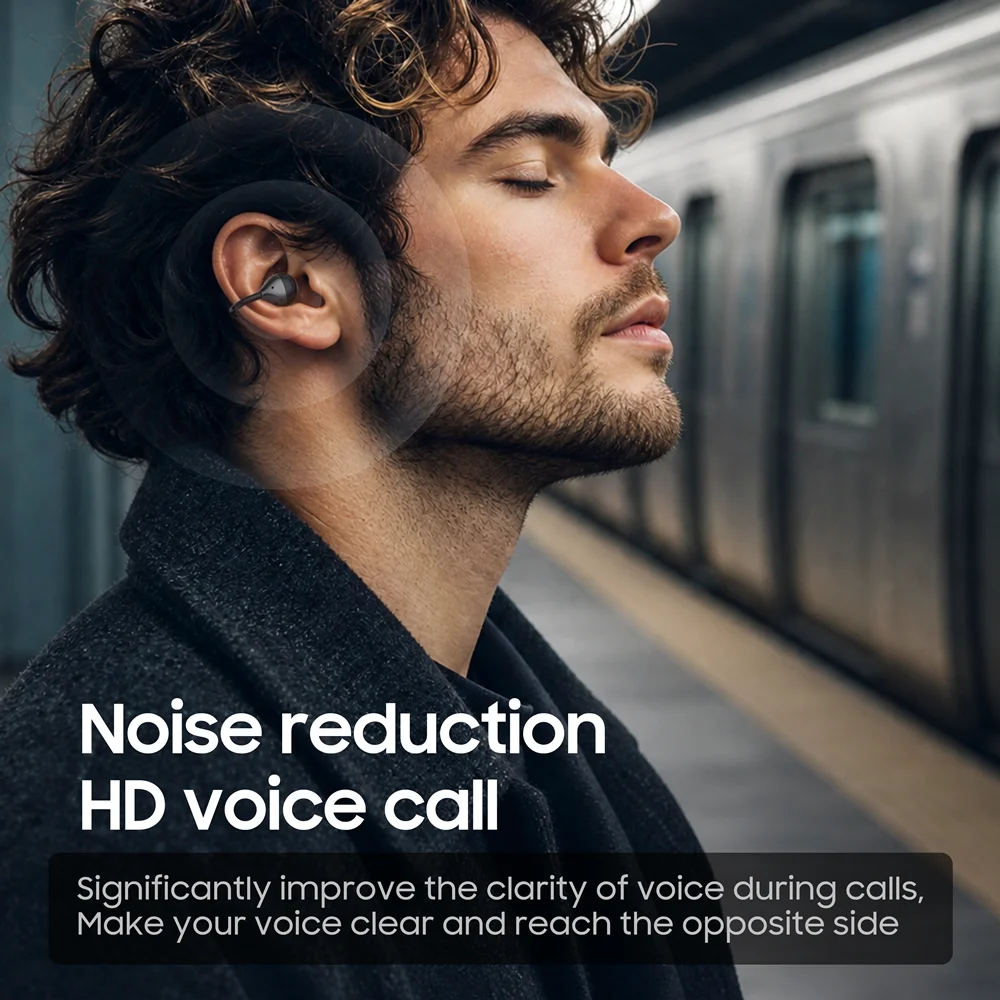 Беспроводные наушники-клипсы IMIKI SP2 с открытым ухом, Bluetooth 5.4, 4 микрофона, ENC, чистый звук при звонках, водонепроницаемые, для спорта (art.: 3920dc2c8e8eb) - 3920dc2c8e8eb