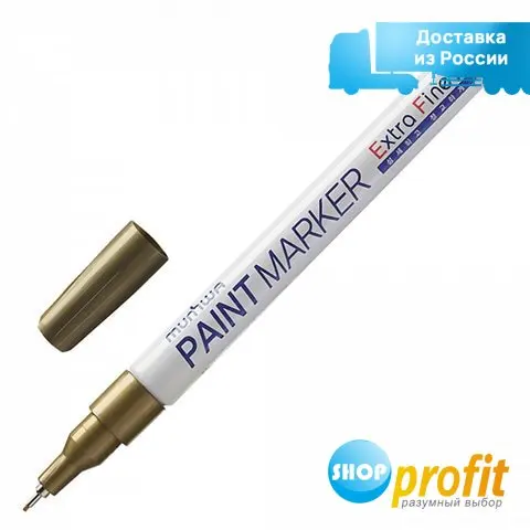 Маркер-краска MunHwa Extra Fine Paint Marker (1мм золотистый нитро-основа) 1шт. (EXPM-07) - купить по