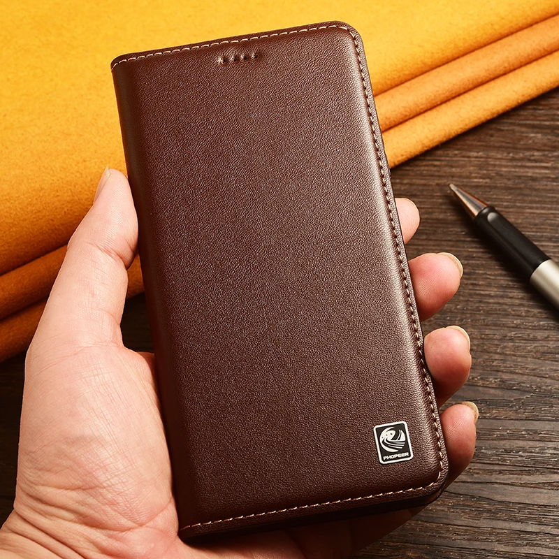 Чехол для телефона из натуральной кожи Realme 5 6 7 8 9 10 11 Pro Plus X XT X2 X3