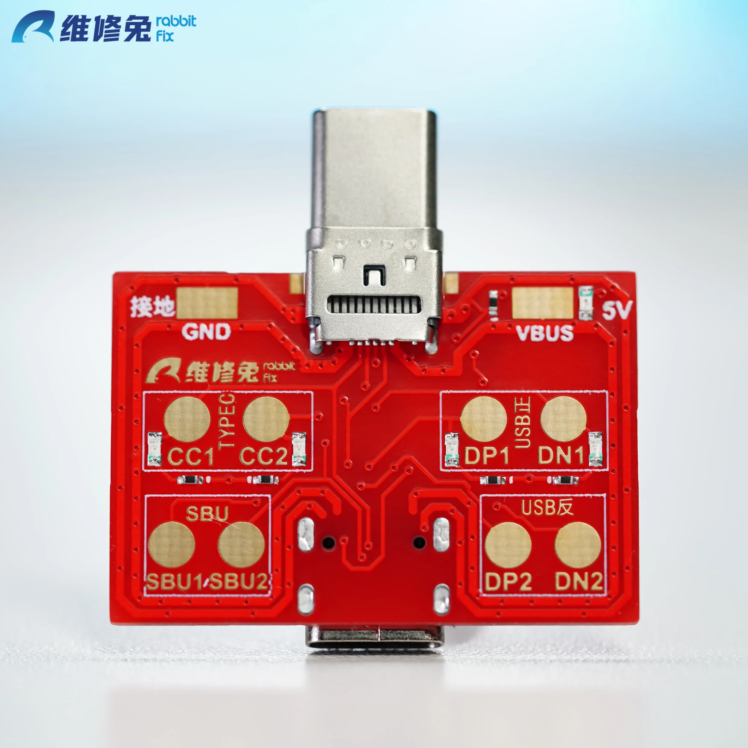 

Плата обнаружения порту зарядки TYPE-C Тестер DN DP CC для мобильного телефона, планшета Быстрое обнаружение неисправностей в порту зарядки