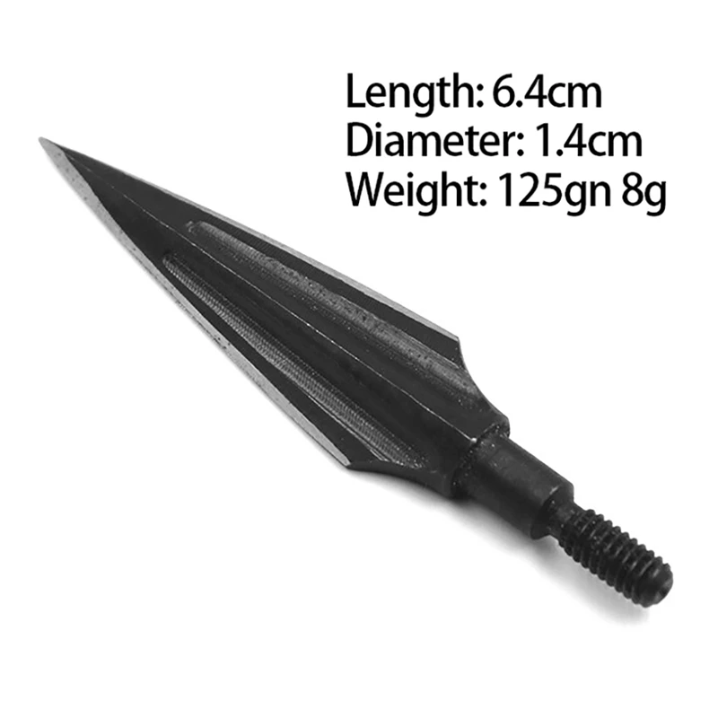 6 шт. металлические наконечники для стрельбы из лука 125 зерна широкие арбалета