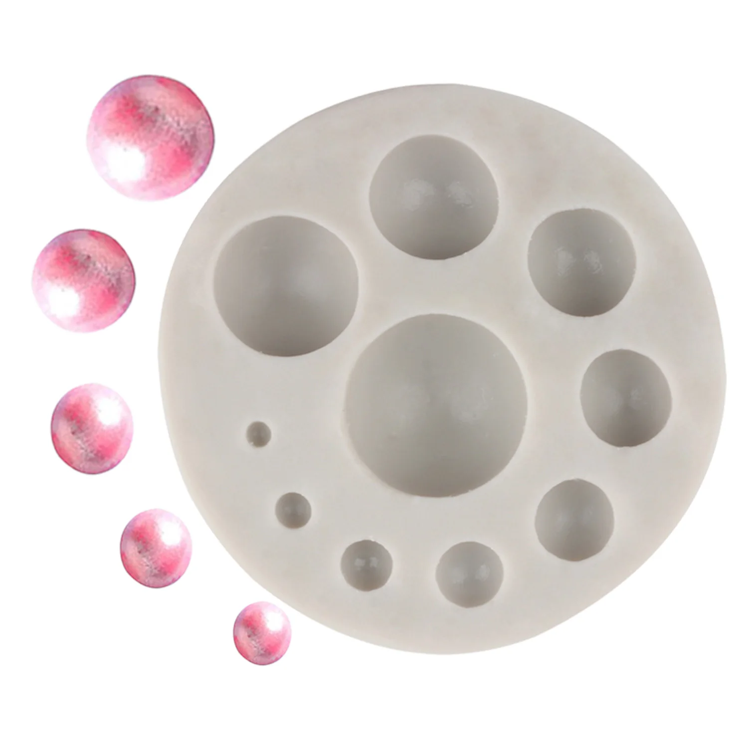 3D Круглый драгоценный камень силиконовая форма для рукоделия