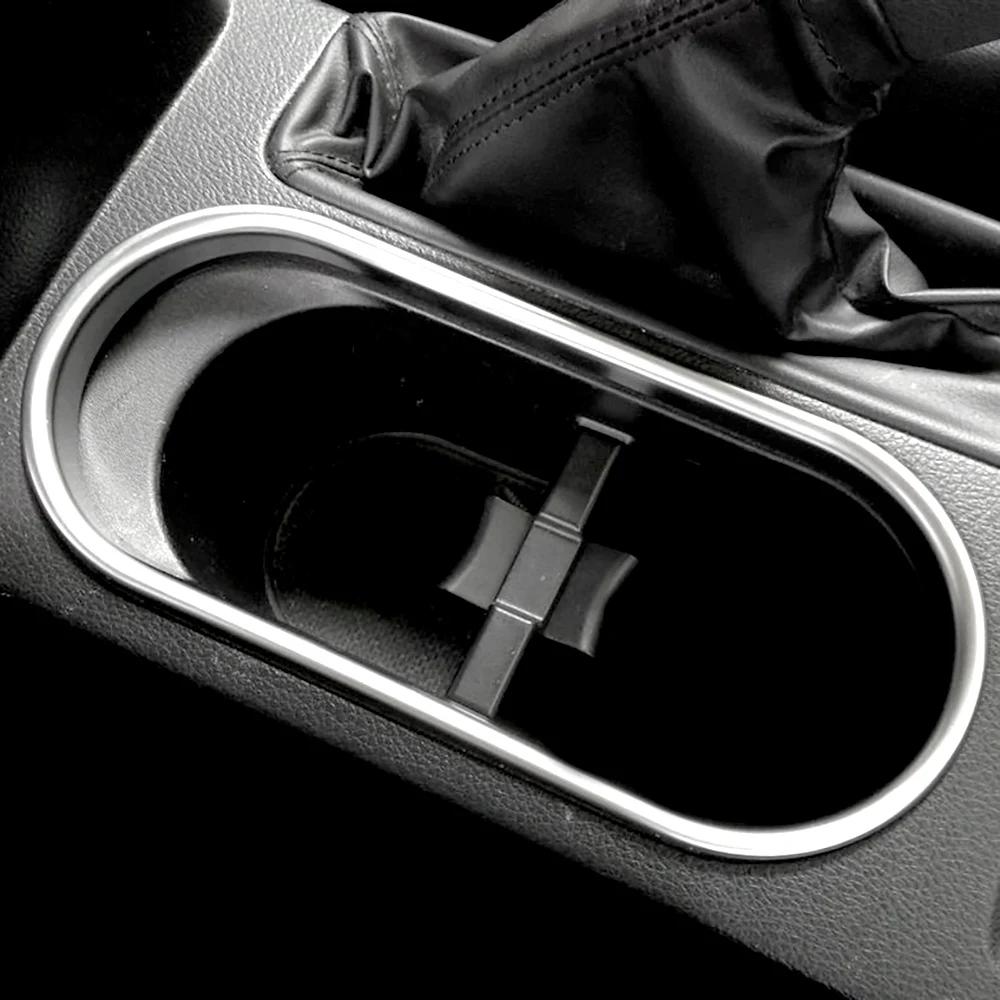 

Accessories For 2014-2018 Subaru Forester Chrome Front Cup Holder Bezel Ring Trim