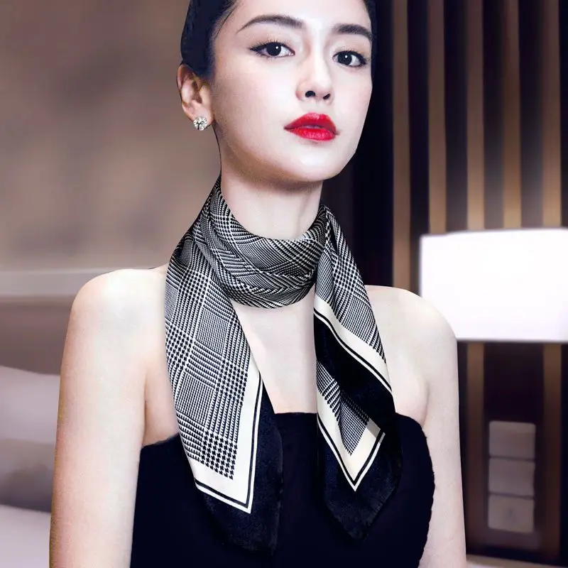 Новинка 70 маленький квадратный шарф шелковый женский корейский