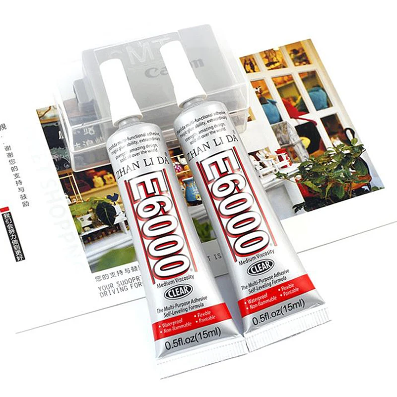 1 шт. E6000 Клей 15 мл кристалл Сделай Сам сильный клей горячей фиксации для ювелирных