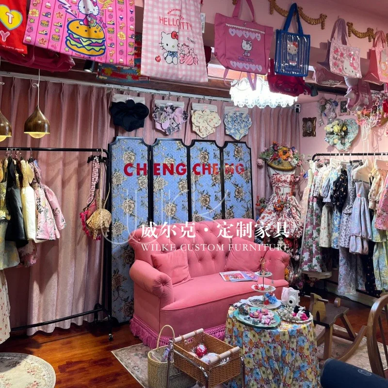 Розовый бархат во французском стиле в античном с кисточками для проживания семье