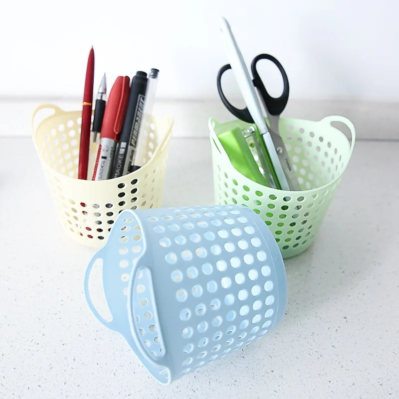 

Homeware Mini Desktop Storage Basket Plastic Storage Basket Sundries Box Trash Can