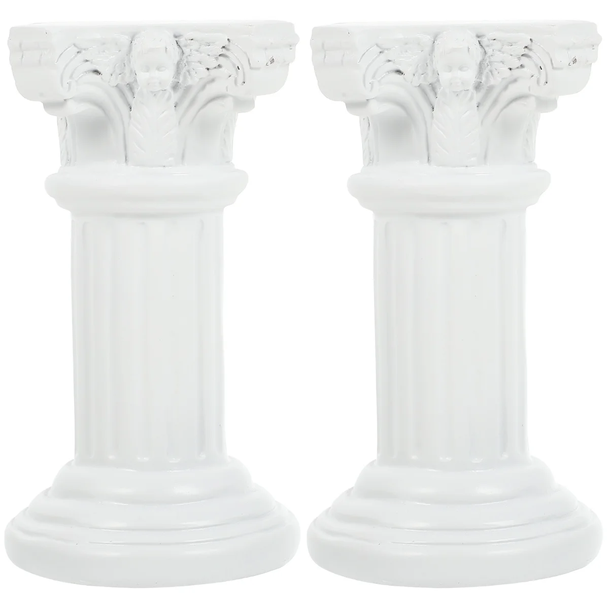 

2 Unique Home Statue Decor Pillar Sculpture Ornament Nordic Adornment