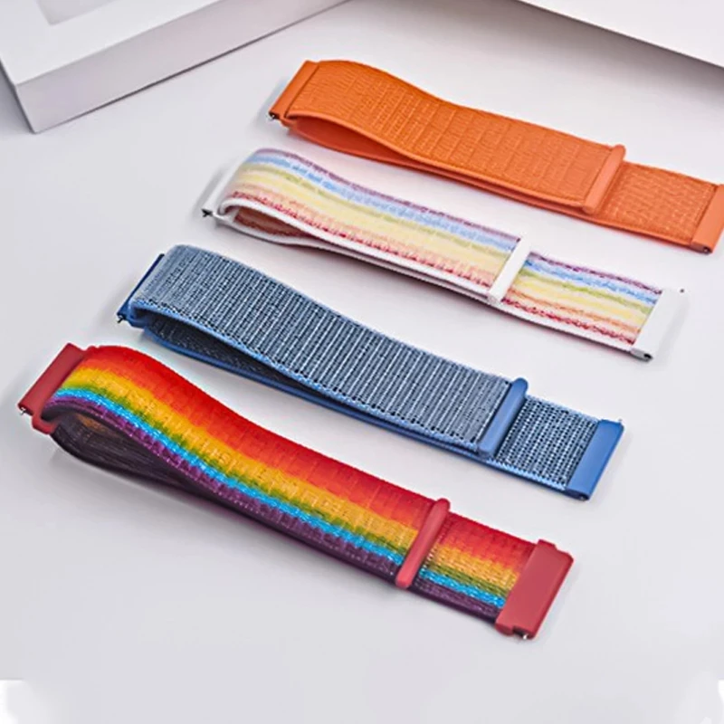 

Ремешок нейлоновый для Samsung Galaxy Watch 4 3 classic 5 Pro active 2/Gear S3, браслет-петля для Huawei watch GT3 Pro, 22 мм 20 мм