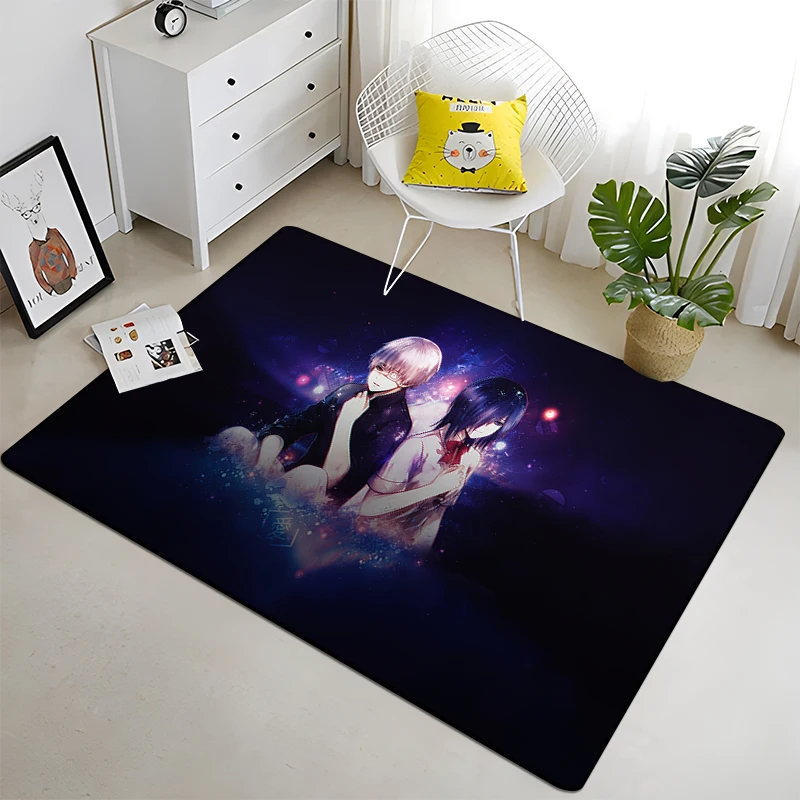 

Hot Anime Tokyo Ghoul Printed Carpet for Living Room Large Area Rug Soft Carpet Home Decoration Yoga Mats Boho Rugs Dropshipping