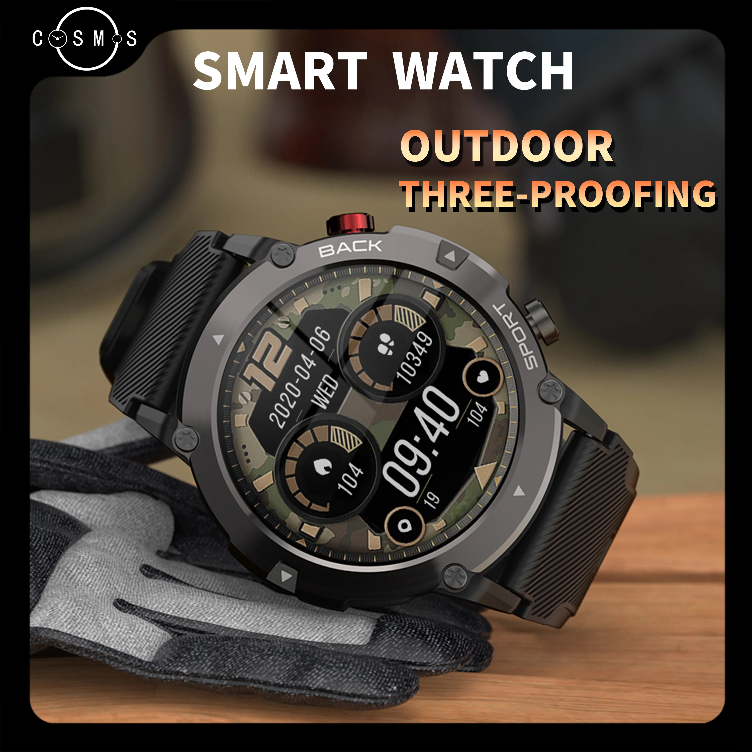

COSMOS 2023 NEW Max Smart Watch Men Bluetooth Outdoors IP68 Waterproof HD Screen 15 Days Standby For Android IOS