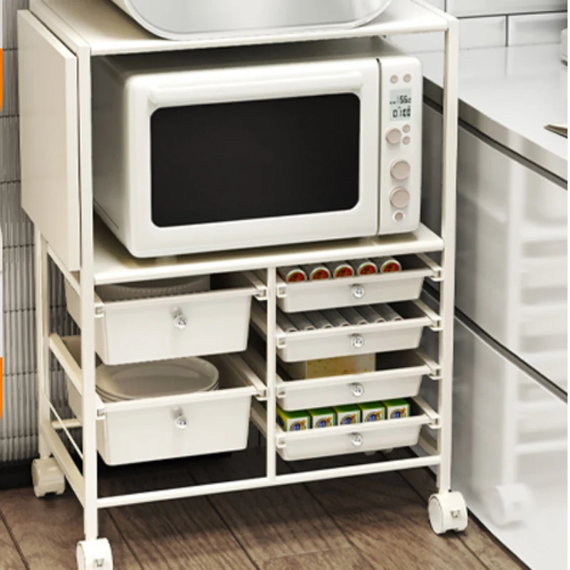 Rynkowa kuchenka mikrofalowa do przechowywania Wyspa Organizer Artykuły spożywcze Salon Jedzenie Napoje Wyspy Naczynie Hotel Ser Serwagen Meble
