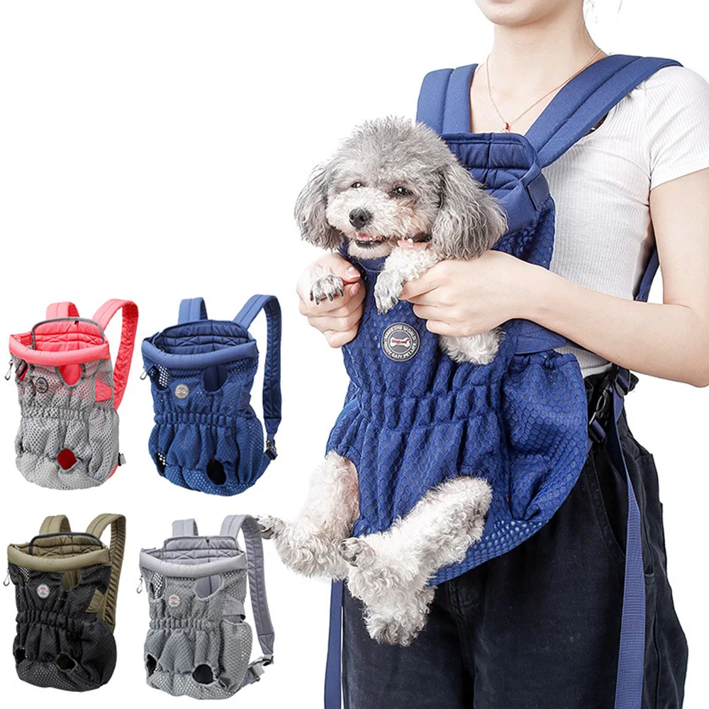 

Dog Backpack Carriers,Pet Front Carrier Puppy Travel Front Carrier Bag Breathable Head-Out Backpack Carrier for Small Dogs Cats