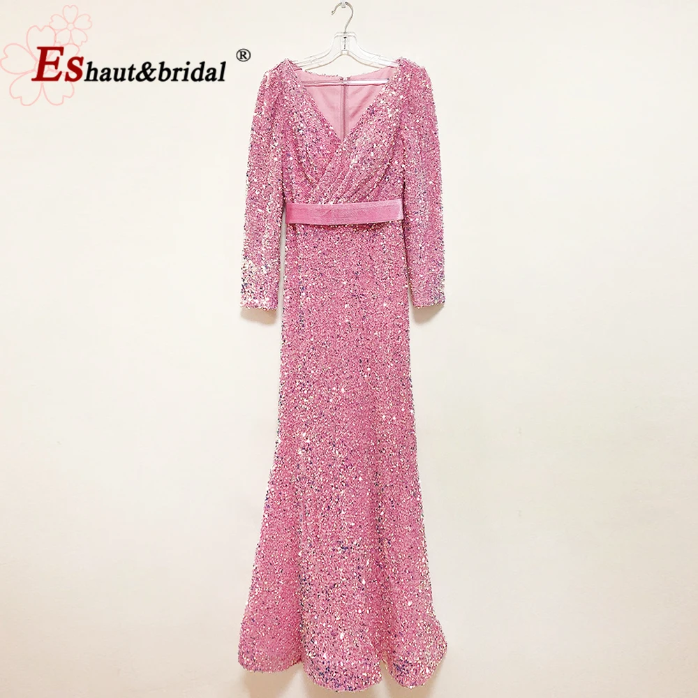 Женское вечернее платье-русалка роскошное бархатное платье с