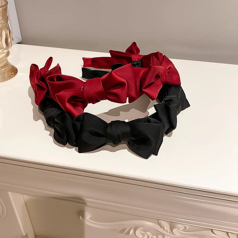 

New Korean Temperament Female Simple Fabric Bow Hairband Hair Accessories Fashion Women's Headband Hair Accessories