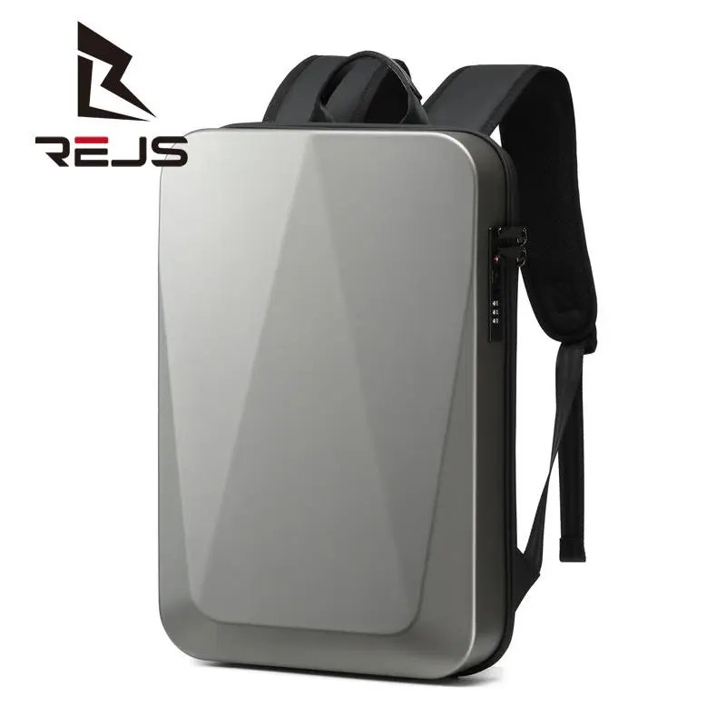 

REJS Slim Business Laptop Backpack 15.6 Inch with Usb Charger Anti-Theft Backpack Men Travel Bag Hard Shell Waterproof Mochila