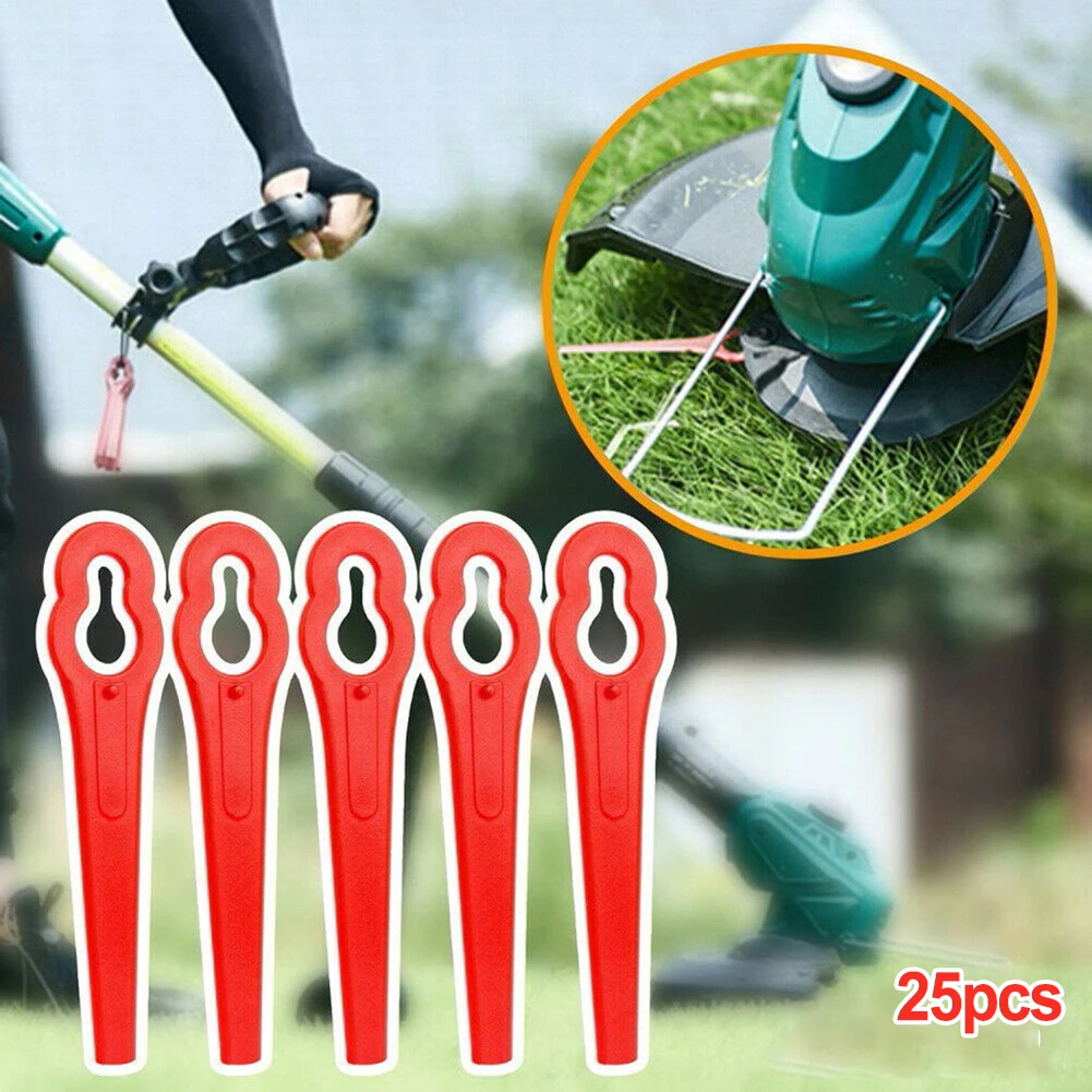 Лезвия пластиковые для триммера для травы Deko DKGT06, садовые лезвия для газонокосилки, 25 шт.