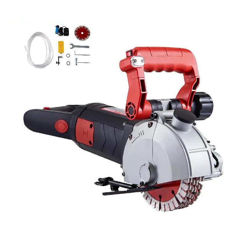 

4800W Wall Chaser Concrete Cutter Electric Laser Aiming Groove Slotting Machine 125mm Circular Saw Cutting Power Tool Set Sign