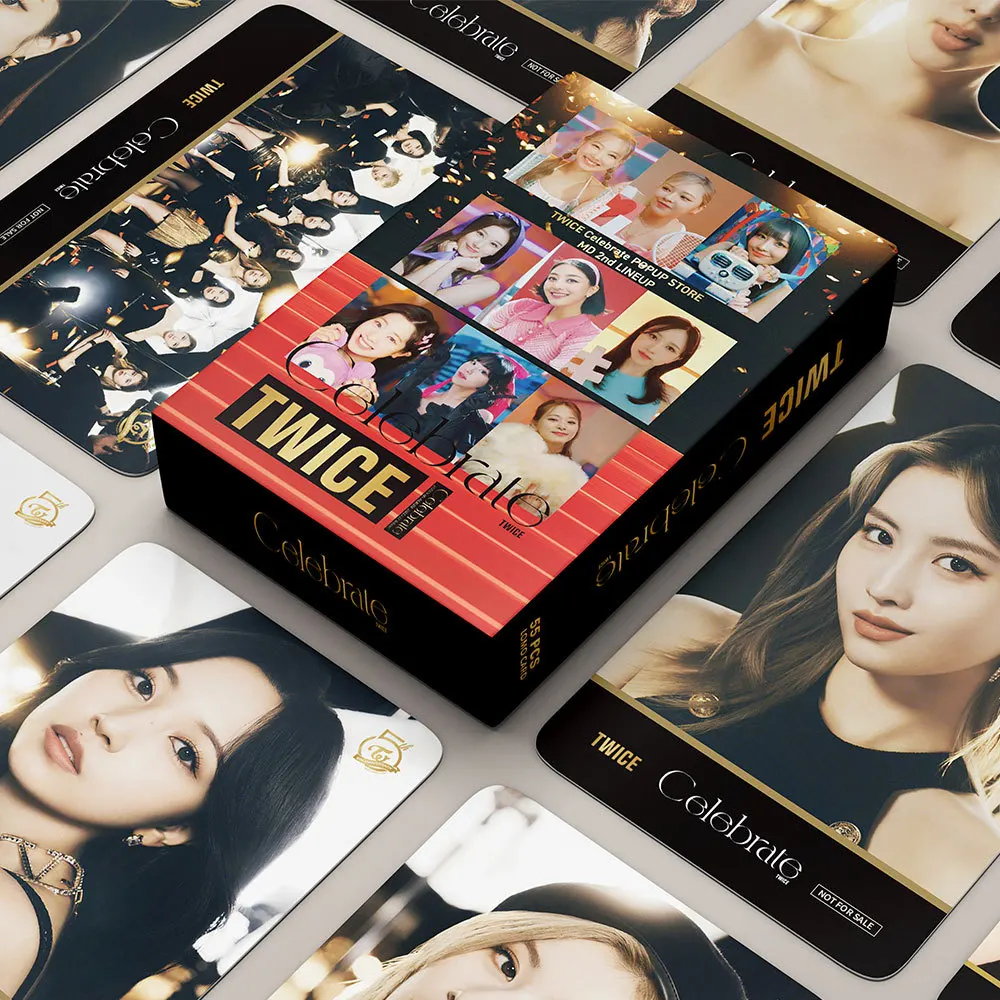

KPOP 2021 Twice Album Self Made Paper Lomo Card CELEBRATE Photocard Poster HD Photocard 54pcs/Set Photocard Fans Collection