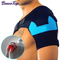 bracetop sports shoulder brace with pressure pad neoprene shoulder support shoulder pain ice pack shoulder compression sleeves