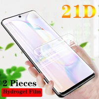 2pcs hydrogel film screen protector for oppo realme gt 8 7 6 5 pro full cover protective film for oppo a9 a5 2020 a5s not glass