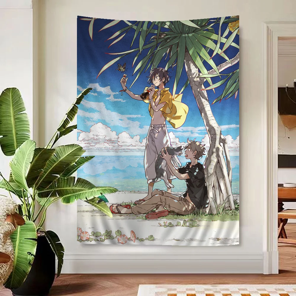 Аниме фильм Umibe No Etranger подвесной богемный гобелен богемные настенные гобелены