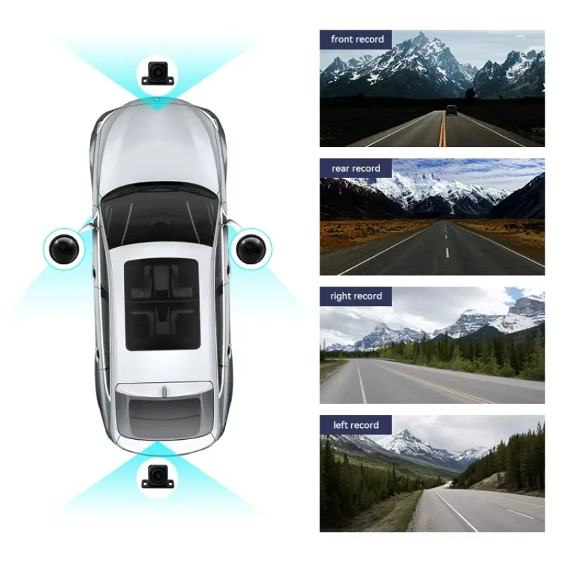 Фото Универсальная автомобильная камера Wemaer OEM 360° с 3D-панорамой 1080P AHD, система кругового обзора (Bird View) №1
