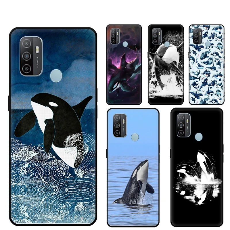 Чехол Killer Whale Orca для Oppo A98 A78 A79 A18 A38 A58 A40 A60 A80 A16 A76 A96 A15 A74 A94 A54 A17 A77 Cover