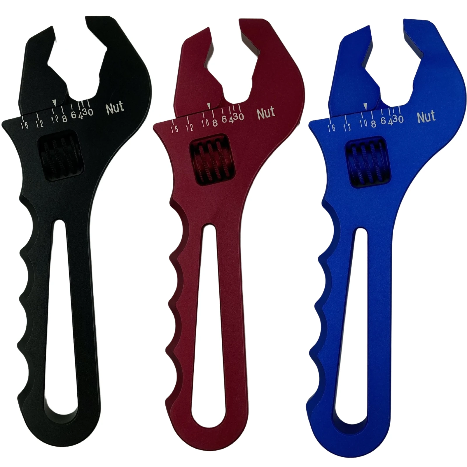 

Portable Adjustable Aluminum WRENCH Hexagonal Jaws Wrenches Fitting Tools AN3-16 Lightweight Aluminum Spanners