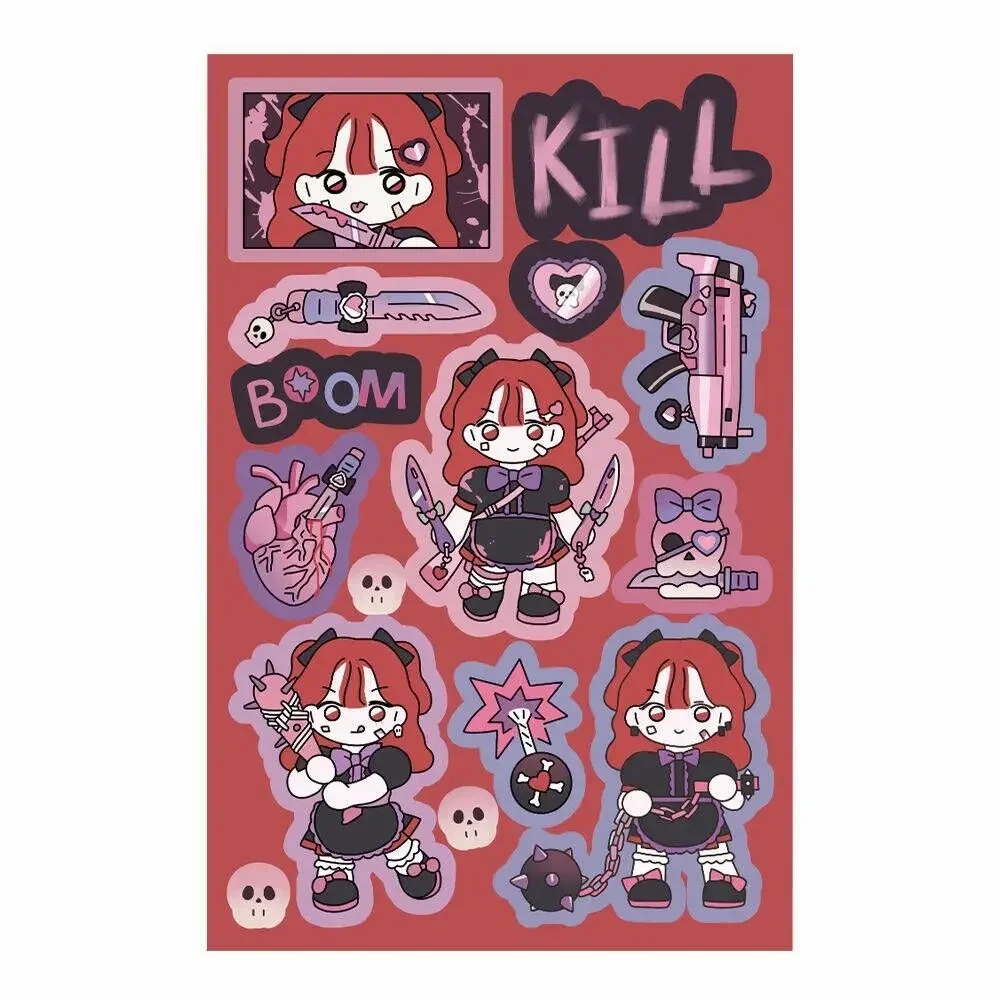 

Мультяшные наклейки "Девушка", бумага