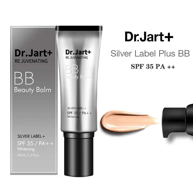 

Original Dr Jart + Rejuvenating BB Beauty Balm Silver Label SPF 35/PA++ Whitening Foundation 40ml Create Natural Nude Makeup