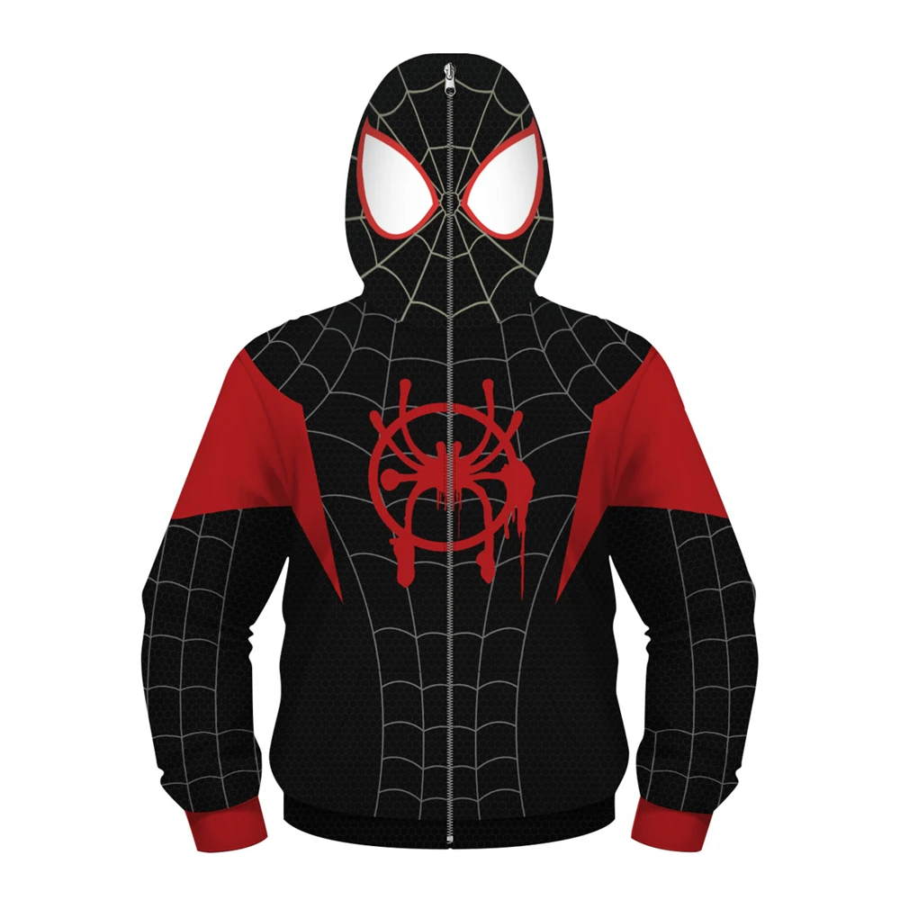 Autumn Children's Sport Hoodies Long Sleeve Superhero 3D Print Hooded Tops 4-13y Boy's Jacket Teenage Kids Coat Child's Pullover