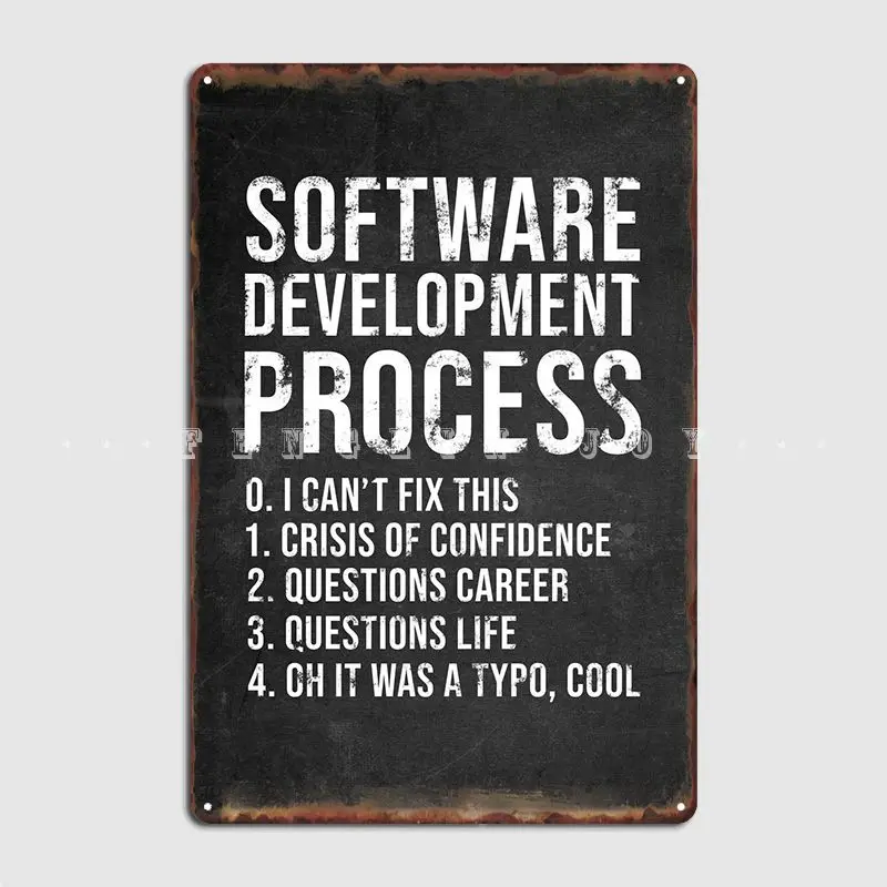 

Programmer Developer Funny Metal Sign Plaques Party Vintage Club Party Tin Sign Poster