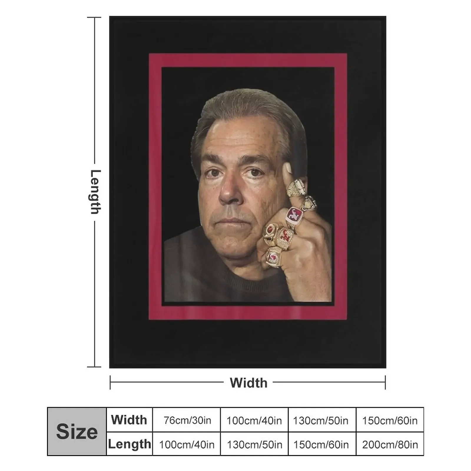 NICK SABAN COLLEGEE плюшевый плед