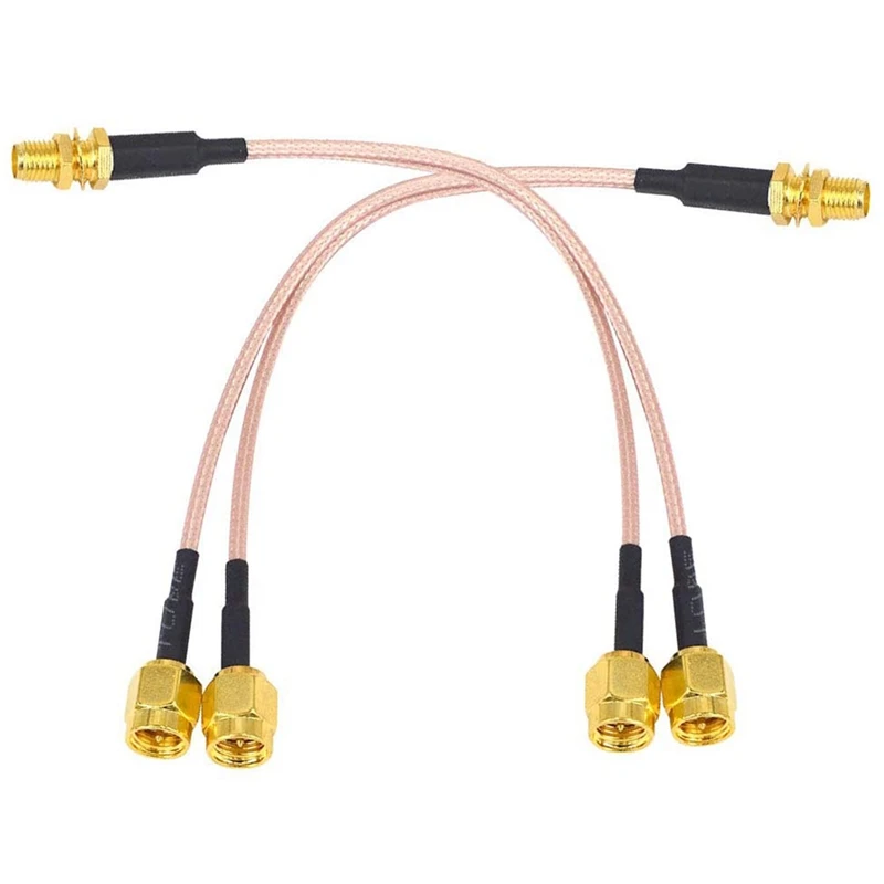 

Hot HG-Wifi Antenna Coaxial Cable SMA Female To Y-Type 2XSMA Male Straight Splitter Combiner Extension Pigtail Cable RG316