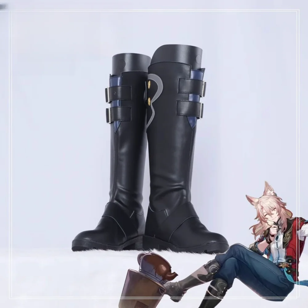 Обувь для косплея Honkai: Star Rail Jiao Qiu ботинки из аниме комиксные на Хэллоуин женщин и