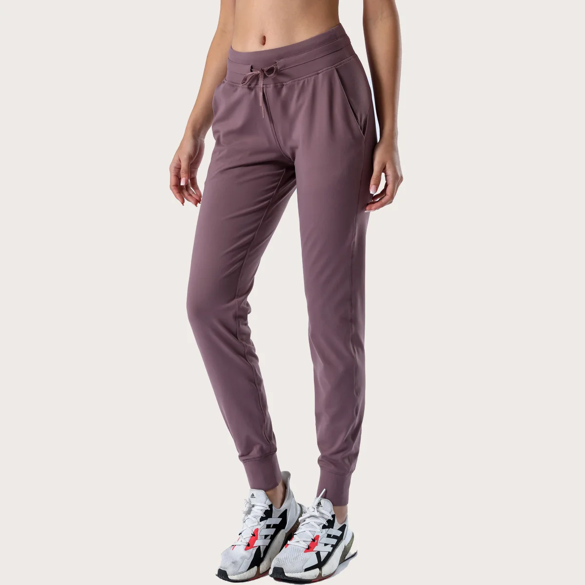 

Spring and summer new jogging Yoga Pants (female): high waist, slim, leisure, foot binding, sports and fitness, 9-point pants