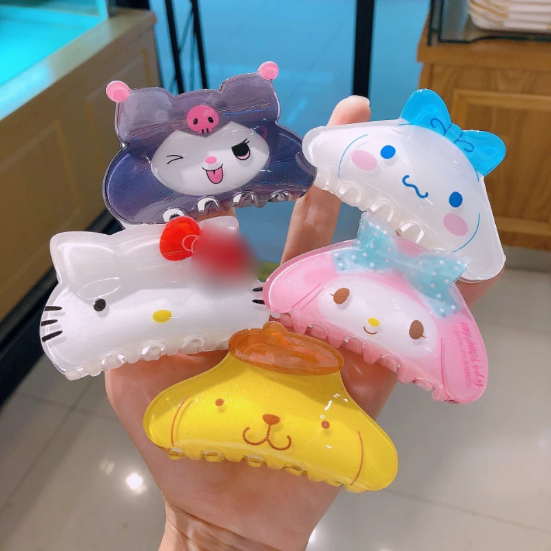 

Kawaii Sanriod My Melody Kuromi Cinnamoroll Hair Clips Women Girls Cute Hairpins Anime Catch Clip Fashion Hair Accessories Gift