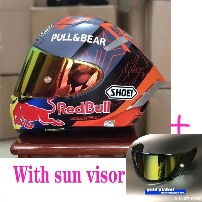 

Motocross Racing X14 93 Marquez Black Concept 2.0 Full Face Motorcycle Helmet Anti-fog Visor Riding Capacete