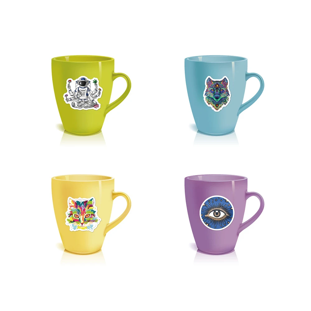 10/30/50 шт. мультяшная психоделическая Готическая крутая наклейка s эстетическое