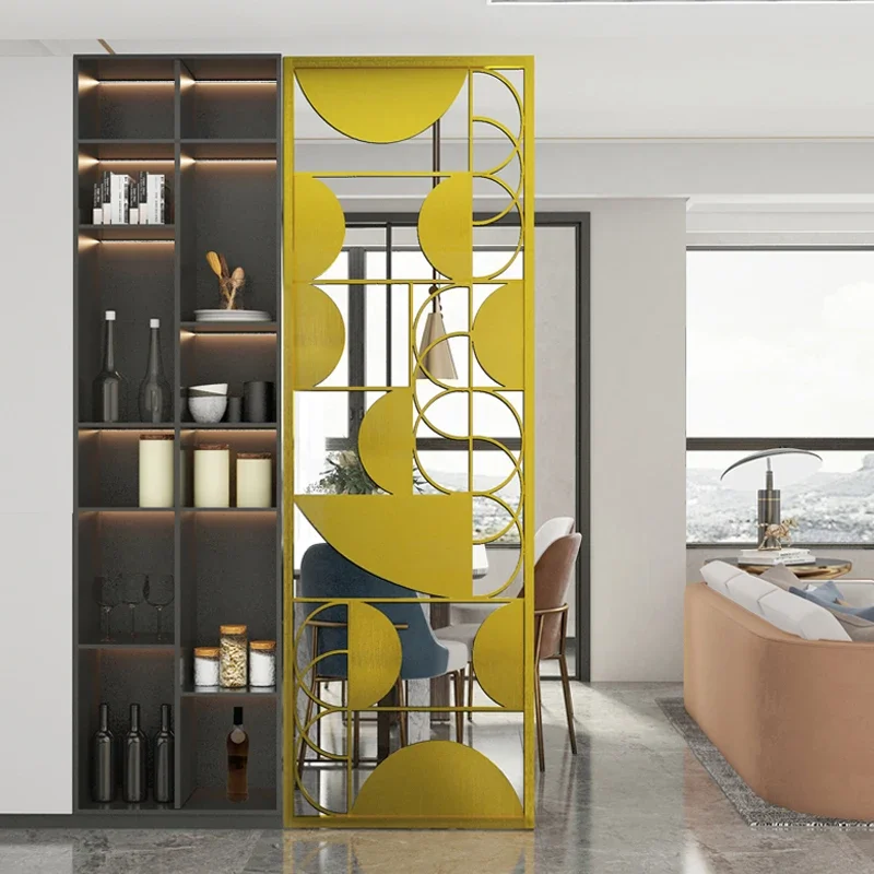Экран из нержавеющей стали роскошная перегородка для гостиной титановая решетка