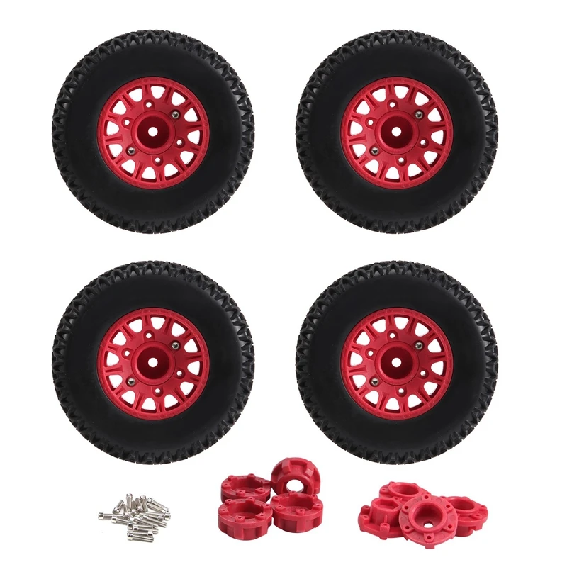 

4Pcs 112Mm 1/8 1/10 Short Course Truck Tire Tyres Wheel With 12 14 17Mm Hex For Traxxas Slash Arrma SENTON VKAR RC Car