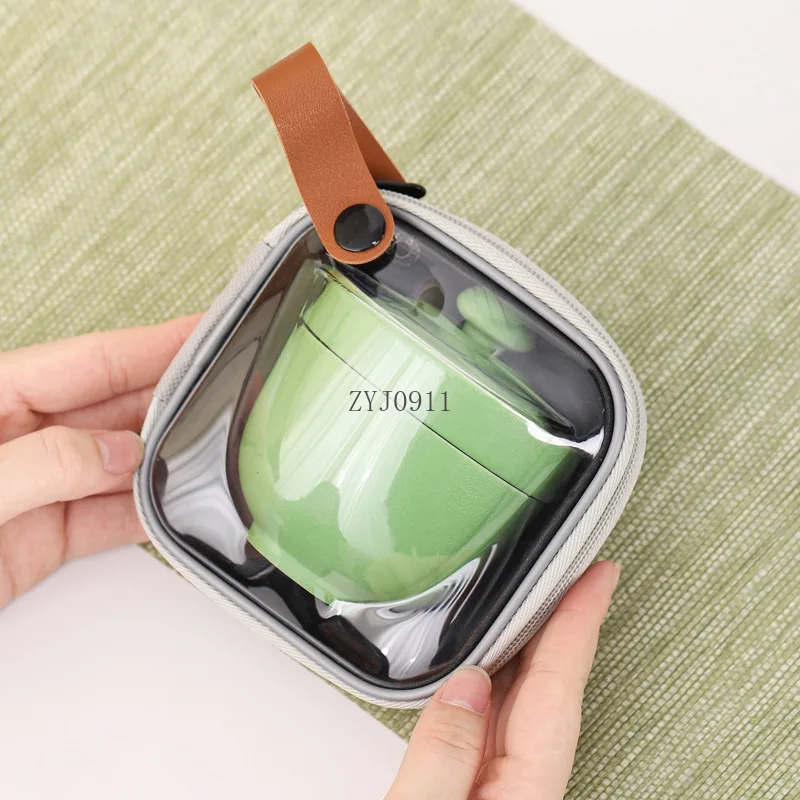 Дорожный чайный сервиз керамическая быстрая чашка портативный для кемпинга один