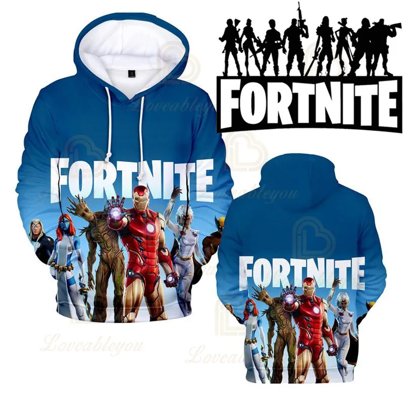 

Men and Women Kids Hoodie Sweatshirt Fortnite Victory Child Wear Battle Royale 3d Swearshirt Boys Girls Tops Hero Teen Clothes