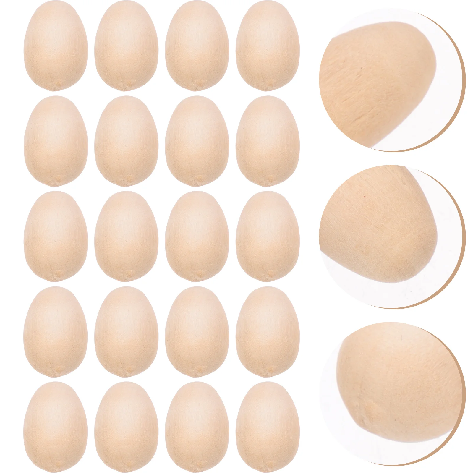 

Eggs Easter Egg Wooden Fake Wood Crafts Party Diy Blank Craft Kids Decorations Toys Unfinished Play Decoration Toy Painting