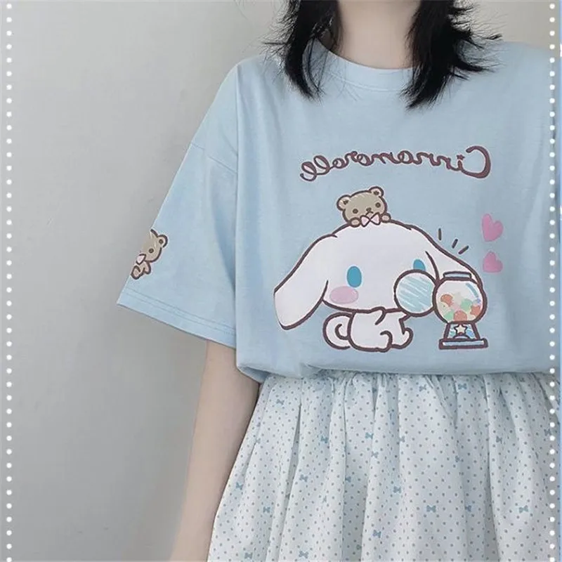 Футболка женская с коротким рукавом и принтом в японском стиле - купить по