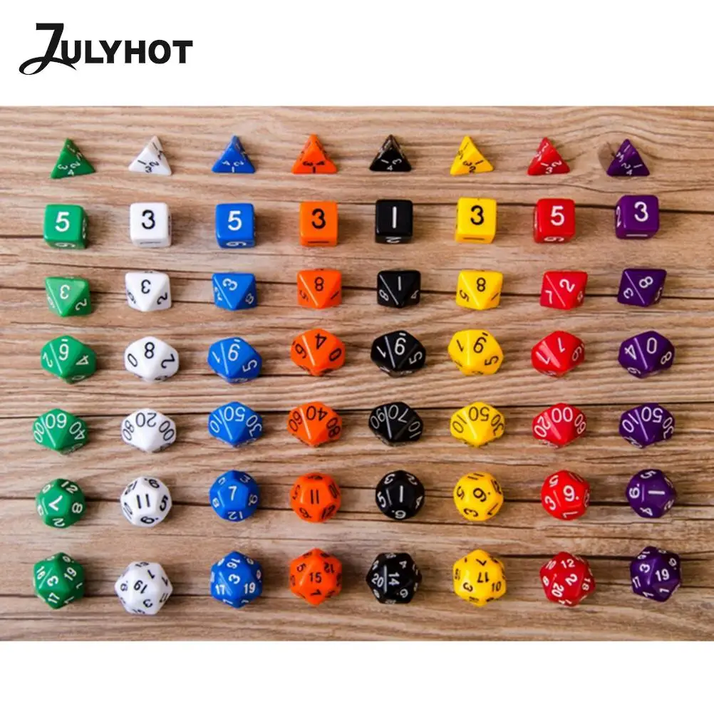 

Набор для игр D & D, 4, 6, 8, 10, 12, 20, 7 шт.